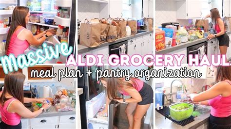 Massive Grocery Haul And Meal Plan Refrigerator And Pantry Restock