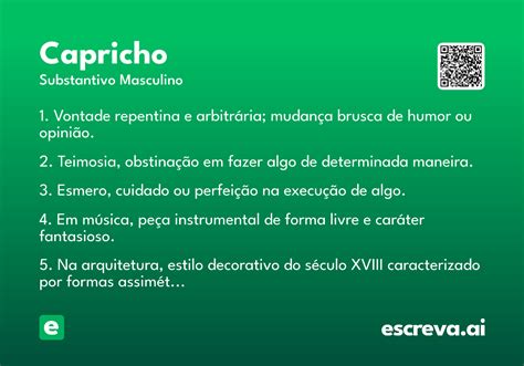 Capricho Ou Caprixo Significado