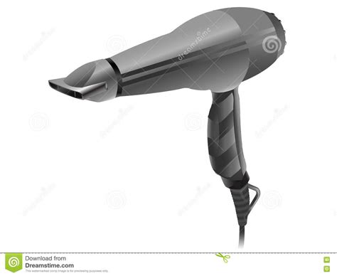 Illustration Of A Hairdryer Stock Illustration Illustration Of Power