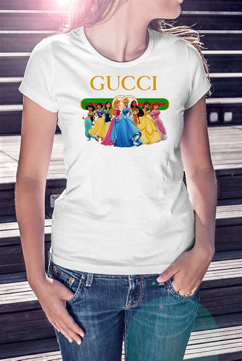 Gucci Disney Princess Shirt Gucci Logo T Shirt Womens Kids Etsy