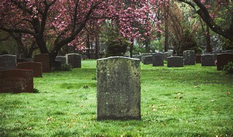open grave  tombstone