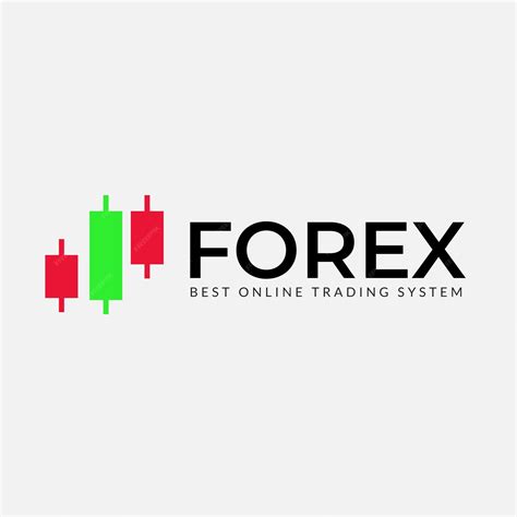 Forex logo design template with candle concept | Premium Vector