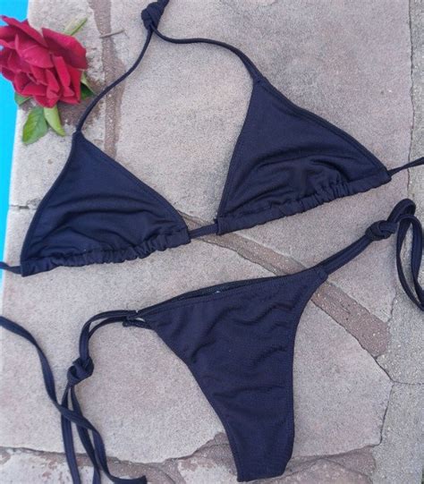 Bikini Triangulito Negra Talle M Thepoleloverstore