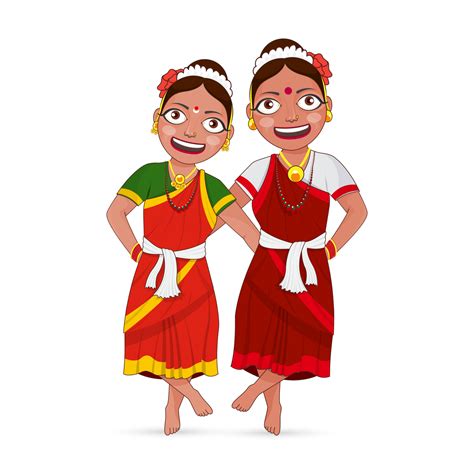 Young Women Performing Dhalo Dance In Traditional Attire. 24144513