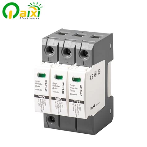 Voltage Surge Protector Lightning Surge Protection T2 2 Pole 385v 20ka 40ka Ac Spd Surge