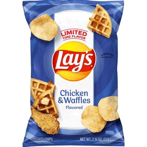 Lays Potato Chips Chicken And Waffles Flavored 775 Oz Potato Mathernes Market