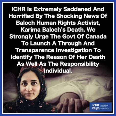 The Mysterious Sudden Death Of Karima Baloch Must Be Investigated In ...