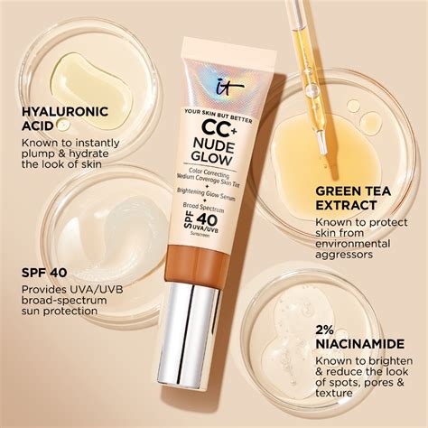 It Cosmetics Cc Nude Glow Lightweight Foundation Serum With Spf