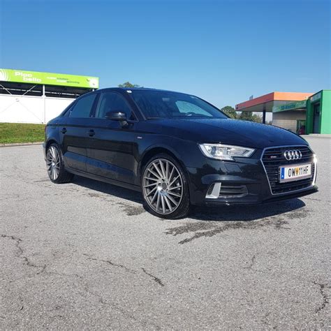 Audi A3 Limousine Schwarz KESKIN KT17 Anthrazit 19 Zoll