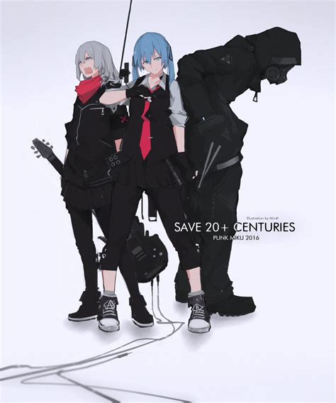 Miv T On Twitter Hatsune Miku Punk Ver From Left To Right