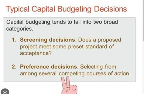 Ch 14 Capital Budgeting Decision Mind Map