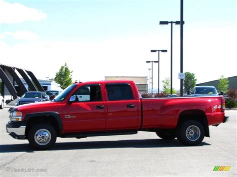 2002 Fire Red Gmc Sierra 3500 Slt Crew Cab 4x4 Dually 33236808 Car Color Galleries