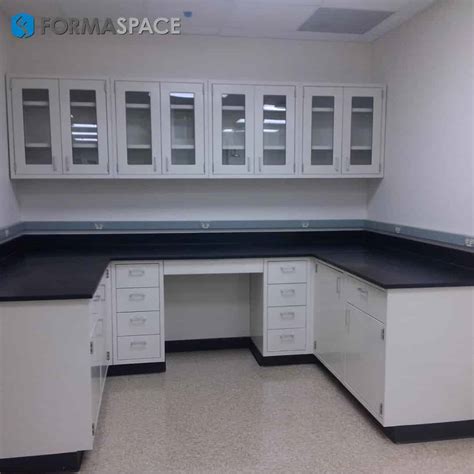 Epoxy Top Casework With Steel Upper Lower Cabinetry Formaspace