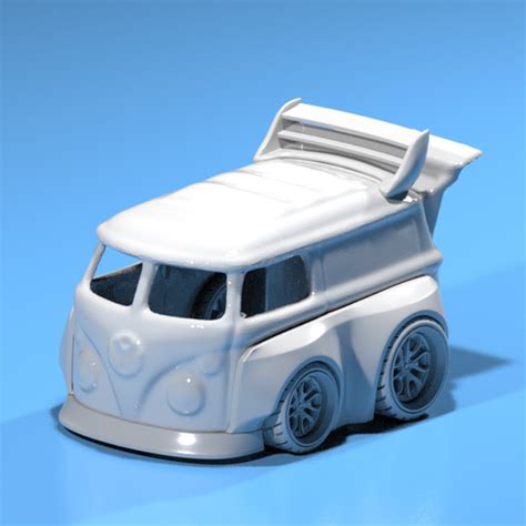 Pandem Style Kit For Hot Wheels Vw Kool Kombi Stl File For D Printingcults
