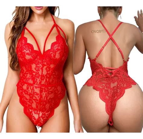 Lencer A De Encaje Sexy Mujer De Una Sola Pieza Bikini Slut Meses Sin Inter S