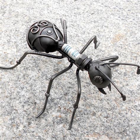 Ant Figurine Metal Sculpture Ant Steampunk Mechanical Ant Figurine