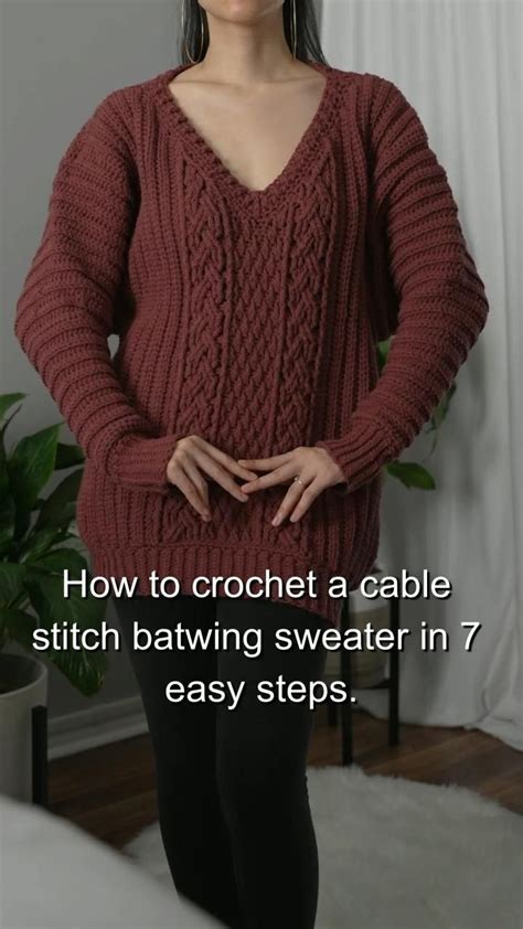 How To Crochet A Cable Stitch Sweater In 7 Easy Steps Crochet