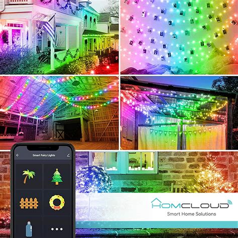 Catena Luminosa Decorata Smart Tuya WiFi Con 66 Perle A Led RGB IC 10