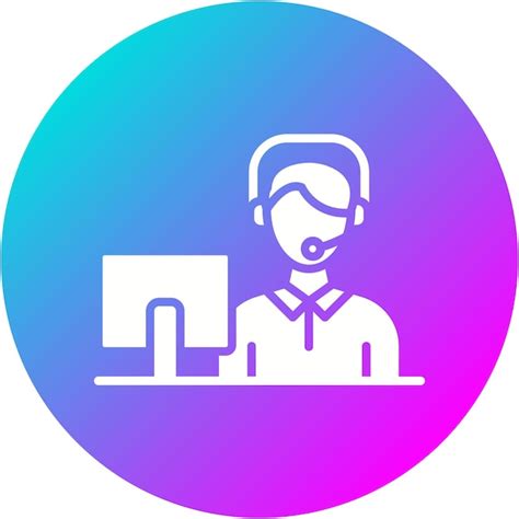 El Icono Del Vector Del Operador Del Cliente Se Puede Utilizar Para El