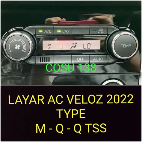 Jual Anti Gores Premium Layar AC Digital Toyota New Veloz 2022