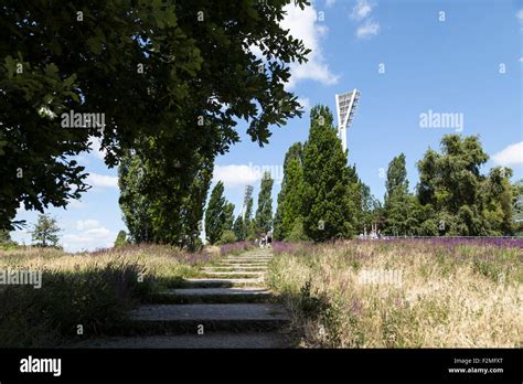 Stairs In Berlin Wall Park Stock Photo Alamy