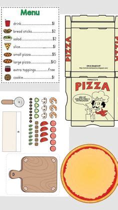 Pizza Para Imprimir E Montar - Molde De Pizza Para Imprimir