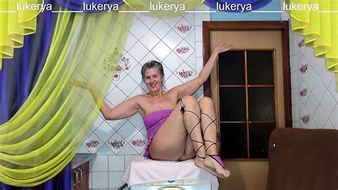 Hot Housewife Lukerya Loves To Create Erotic Clothes With Mesh In Different Colors Complements