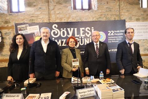 Tekirdağ Haberleri SÖYLEŞİ VE İMZA GÜNÜ ETKİNLİĞİ DÜZENLENDİ Tekirdağ