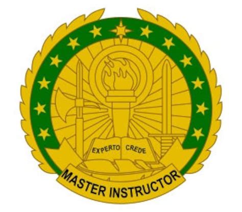 Us Army Master Instructor Identification Badge Vector Files Dxf Eps
