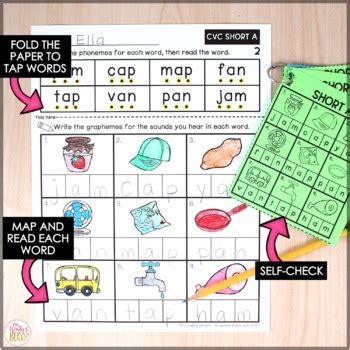 Word Mapping Worksheets BUNDLE - Connecting Phonemes to Graphemes