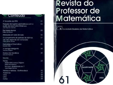 Revista Professor De Matemática - 6