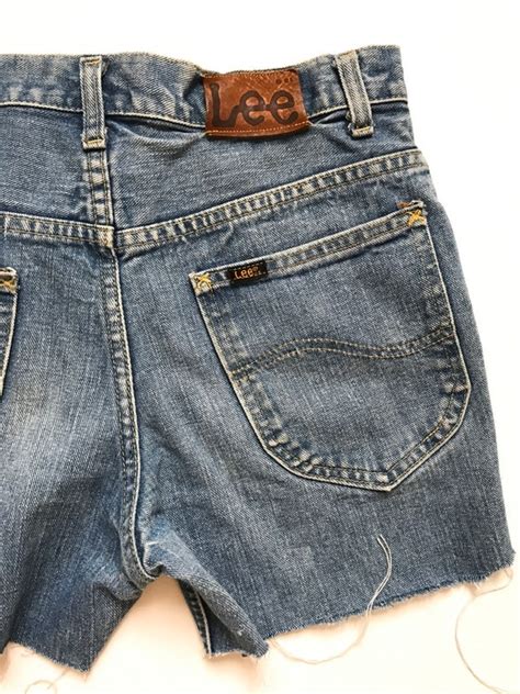 Lee Jean Cutoffs High Rise 29 30 Vintage Lee Je Gem