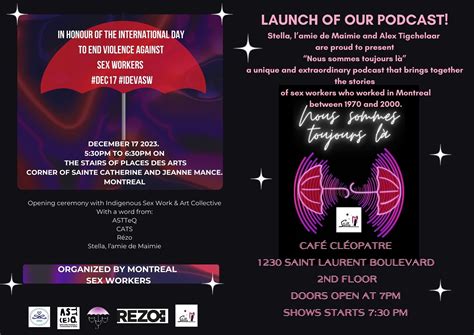 Sex Worker Led Organisations Around The World Mark International Day To