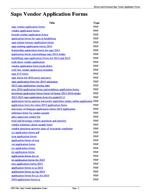 Fillable Online Nmsmhi Saps Vendor Application Forms Nmsmhiorg Fax