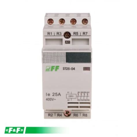 Modulares Schütz 4 Öffner I=25A Spulenspannung U=230V AC 2 Module ST25 ...