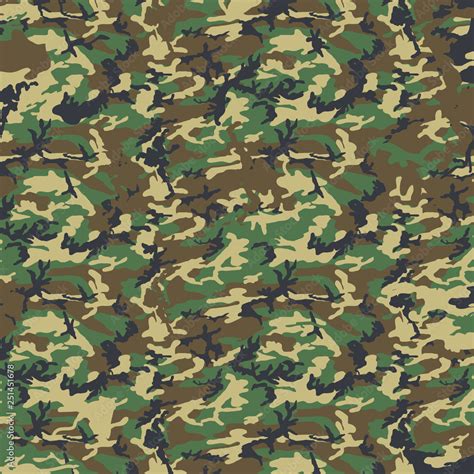 Woodland Camo Camouflage Military Army Marines Uniform Ilustração Do