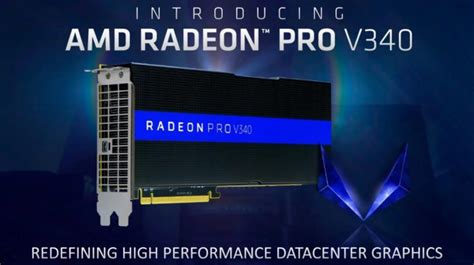 AMD presenta la tarjeta gráfica Radeon Pro V340 rendimiento acelerado