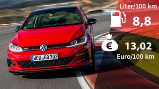 Kosten Und Realverbrauch Vw Golf Gti Tcr Technische Daten Auto