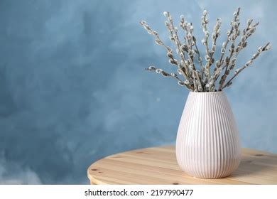 Beautiful Bouquet Pussy Willow Branches Vase Stock Photo 2197990477 Shutterstock