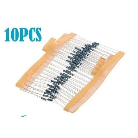 Jual Resistor 4K7 4.7 Kilo Ohm Metal Film Axial 1% 1/4 W 0.25 W isi 10 ...