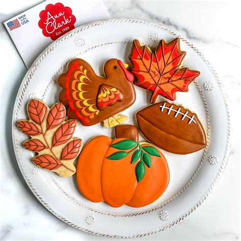 Ann Clark Thanksgiving Cookie Cutter Set 5 Piece Made In USA