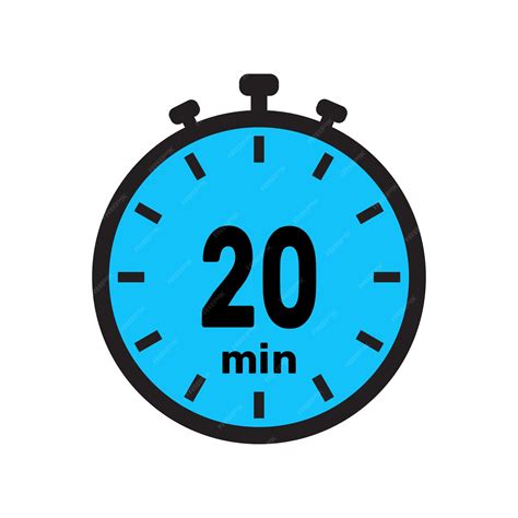 Premium Vector | 20 minute Timer clock stopwatch isolated icons