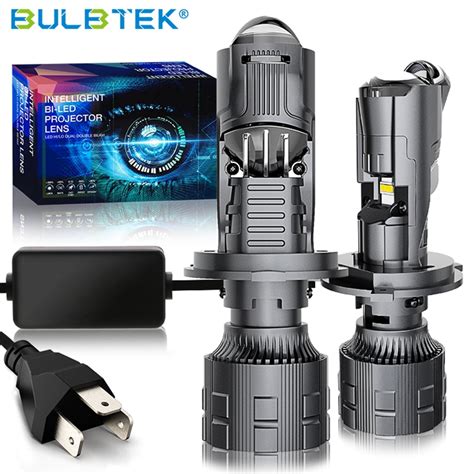 China Bulbtek Am06 Bi Led Retrofit Headlight 200w Double Beam Mini Projector Lens H4 H7 Led