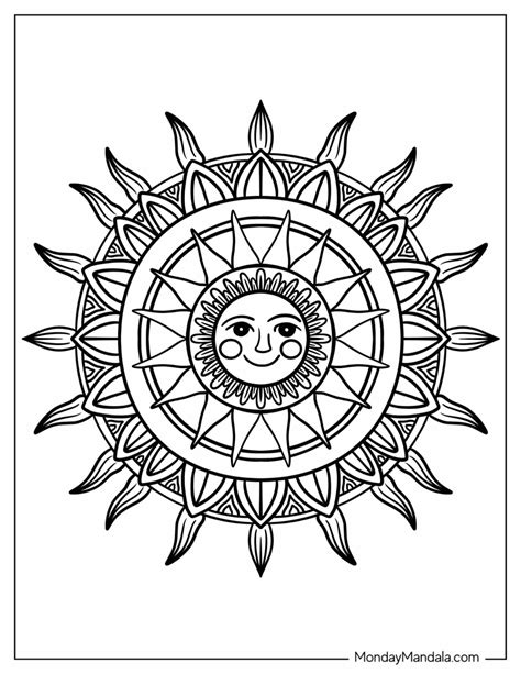 sun coloring pages   printables