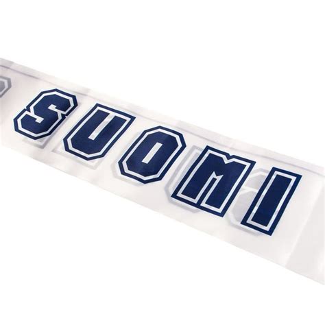 Finnland Satin Fanschal - Weiß/Blau | Finland, Satin, Merchandise