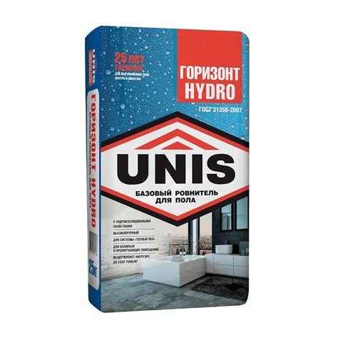 Ровнитель (стяжка для пола) Unis Горизонт Hydro, 25 кг – купить оптом в ...