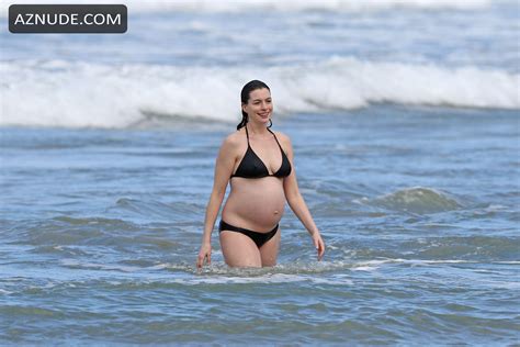 Anne Hathaway In A Bikini With Adam Shulmanin Hawaii AZNude