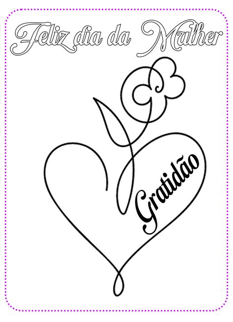 5 Desenhos para colorir Dia da Mulher | Cantinho do EVA