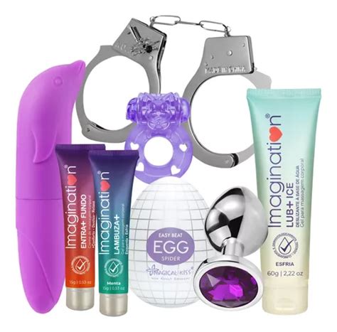 Kit Sexshop Top 8 Itens Vibrador Plug Anal Egg Anel E Parcelamento Sem Juros