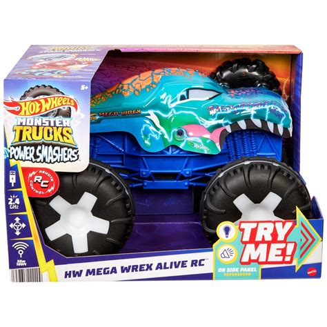 Hot Wheels Radio Control Monster Trucks Mega Wrex Alive Vehicle Smyths Toys Uk
